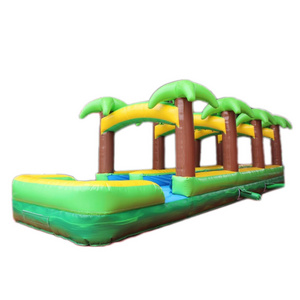 Cheap Jungle Lake Inflatable Water Slides with Pool Forest Giant Double Slip and Slide Inflatable Skimboard Swimming Pool Games