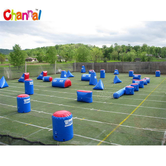 Outdoor commercial games inflatable paintball bunkers field inflatable paintball obstacle paintball bunkers