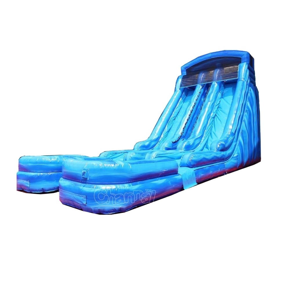 double lane with pool kids adults large inflatable water water slide