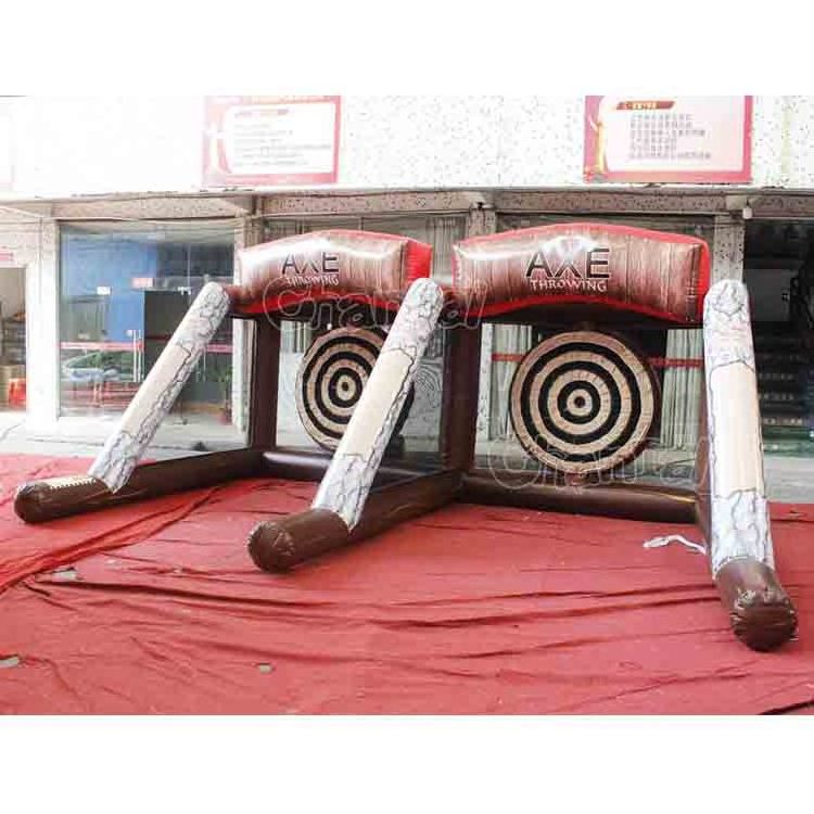 Inflatable Games outdoor interactive inflatable Axe throwing game  party Inflatable Carnival Games