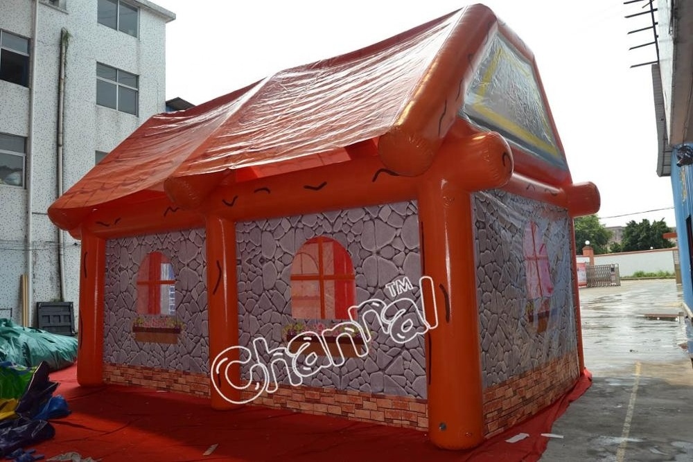 Kids Playing house heat seal pvc material inflatable tent adults pub