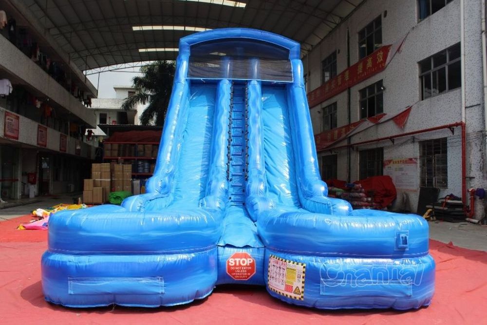 double lane with pool kids adults large inflatable water water slide