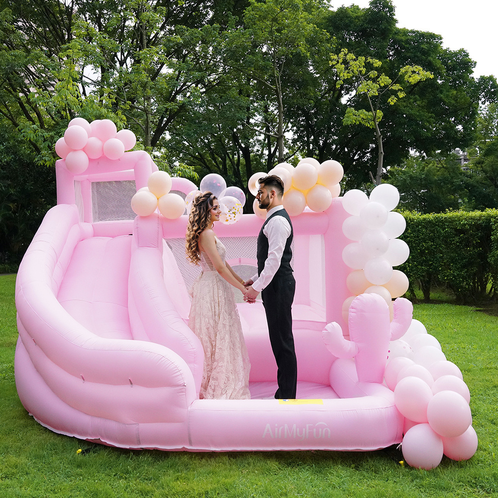 New Time New Design Wedding Party Inflatable Bounce White Bouncy House Jumping Castle Jumping House