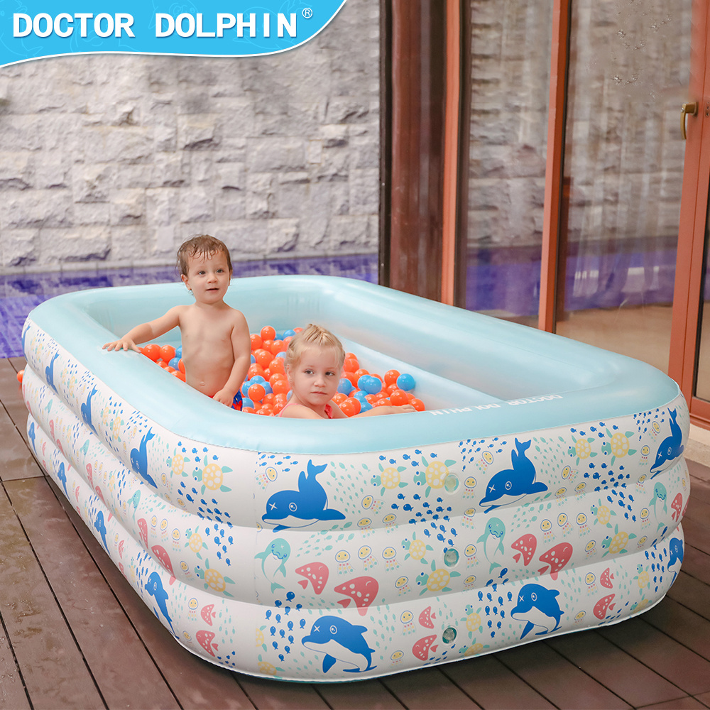 Children Pools Swimming Outdoor Inflatable Water Game Family Inflatable Square Inflatable Water Pool For Kids