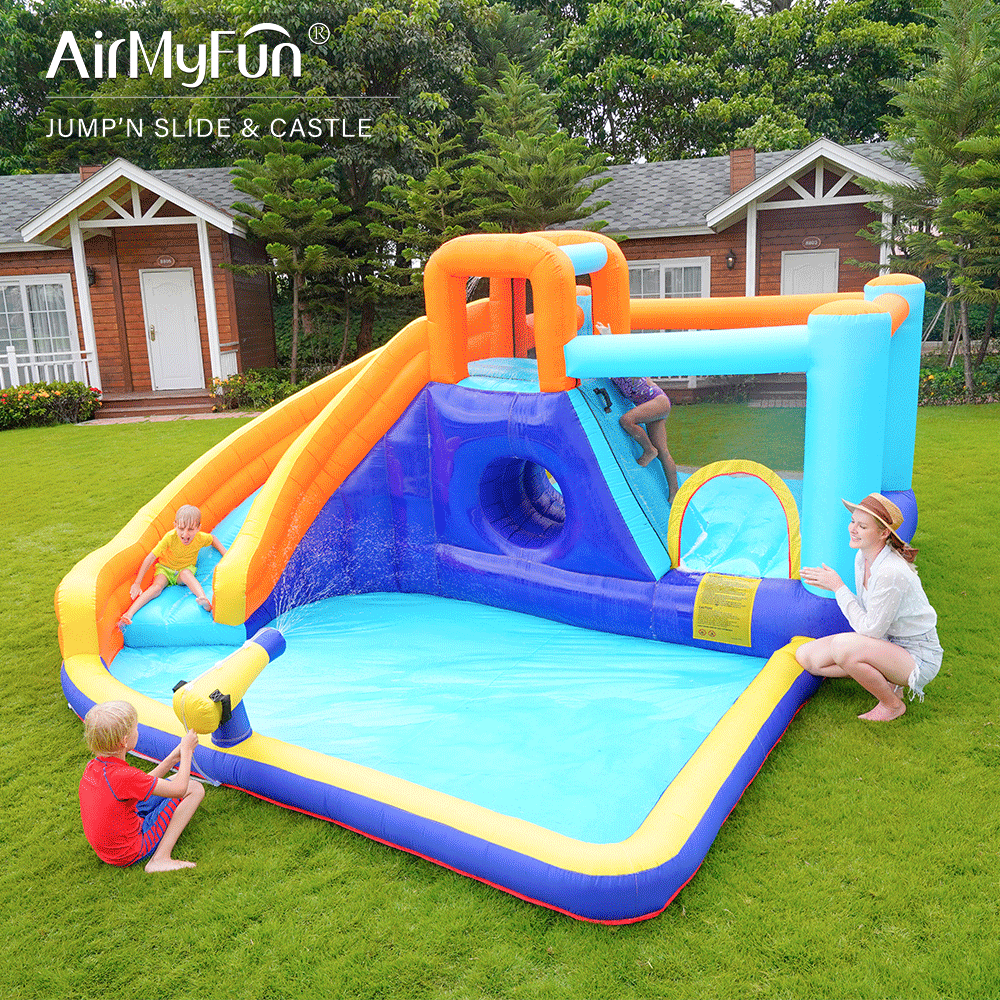 Factory custom hot sale inflatable bouncer jumping water slide bouncy house castle for kid