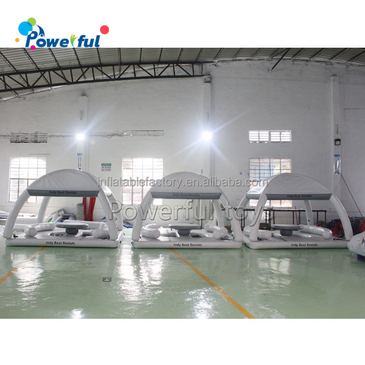 Inflatable Water Park Water Play Equipment Water Platform Pool floating island Floating Dock For Raft Pontoon Boat