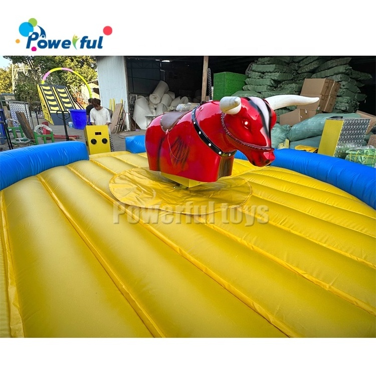 Carnival fun electric bull riding machine inflatable rodeo bull mechanical bull for sale