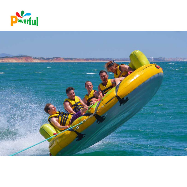 Inflatable 4-6 people Donut Boat Ride Towable Water Boat Fly Tube For Water Sport Games