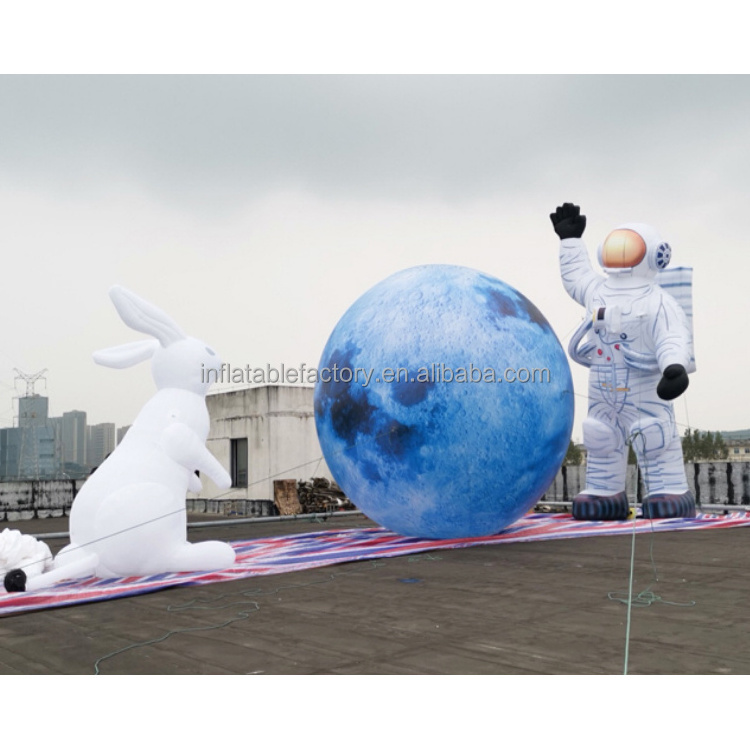 Led light inflatable planet giant inflatable solar system planet balloon ball for advertising decoration