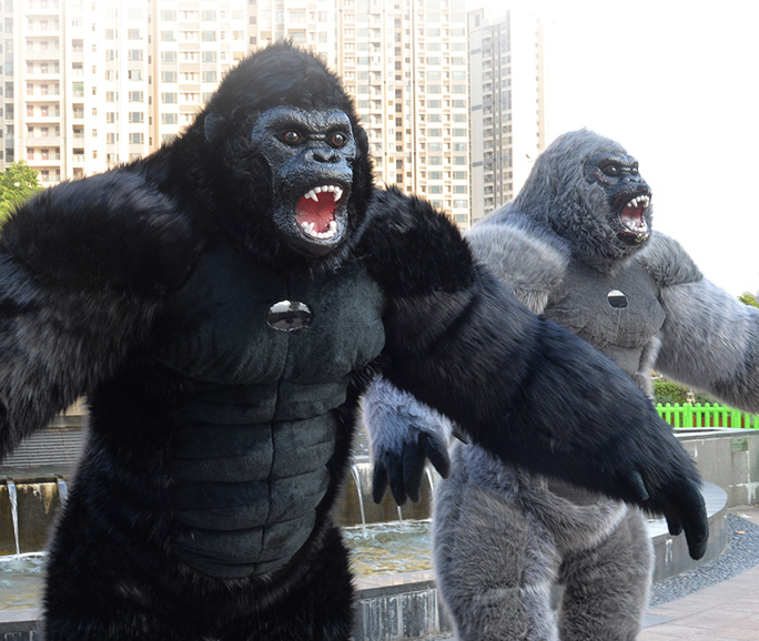 Advertising inflatable Kingkong mascot Gorilla costume Animal PVC Collector Toys Educational Model