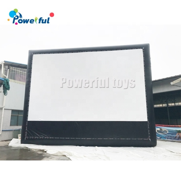 Projector outdoor commercial drive-in parking lot floating inflatable movie screen