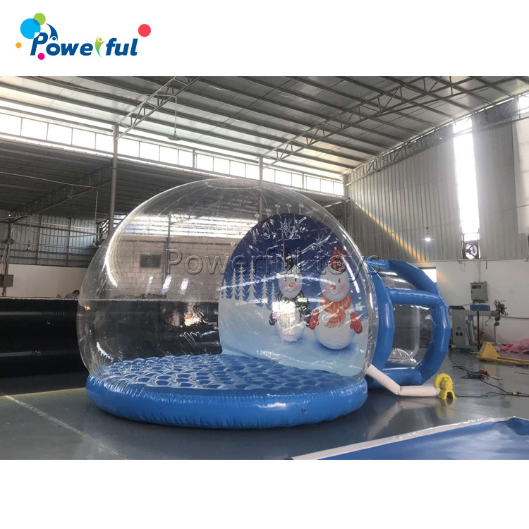 Giant inflatable bubble inflatable snow globe photo booth for christmas decoration