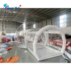 Outdoor Tunnel Clear Bubble Camping Tent Inflatable Bubble Tent House For Rental