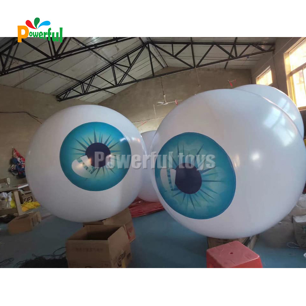 Air Shipping 1m/1.5m/2m Inflatable Eyeball / Giant Eyeball Halloween Decoration Inflatable Balloon for Sale