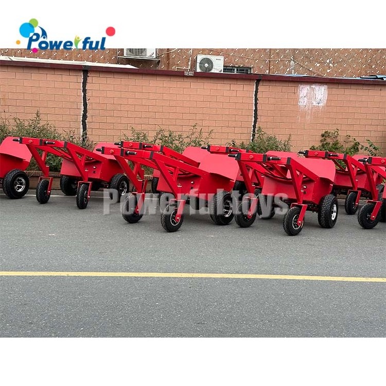 Commercial 1000kg Electric Stainless Steel Hand Pallet Truck with PVC Inflatable Bouncer Easy Move Car Trailer Toys Goods Moving