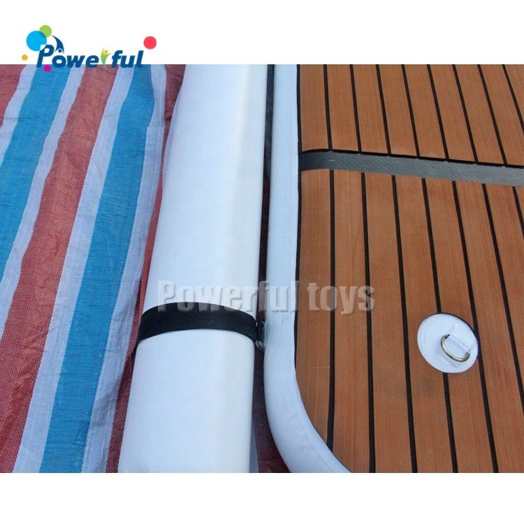 EVA Non-slip Inflatable floating dock water park jet ski dock Connectable Inflatable Water Floating Platform