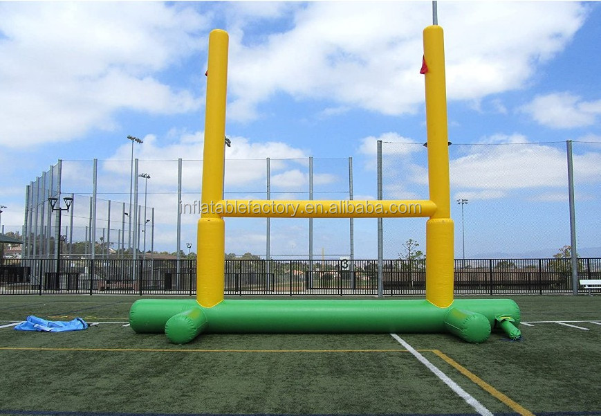 Portable outdoor inflatable rugby goal post for  badminton court field sport games