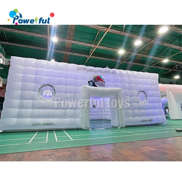 Portable LED disco lighting mobile night club tent Inflatable Cube Party Tent inflatable nightclub