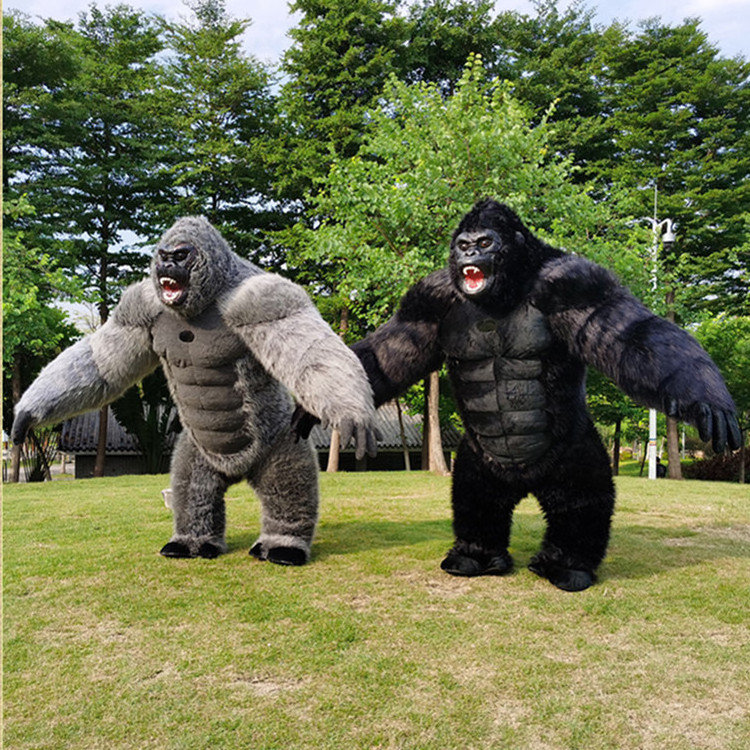 Advertising inflatable Kingkong mascot Gorilla costume Animal PVC Collector Toys Educational Model