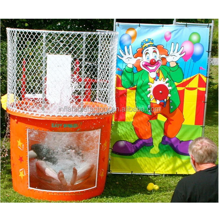 Water rides cheap price water park rides Dunking machine Double Hit Dunk tank for party