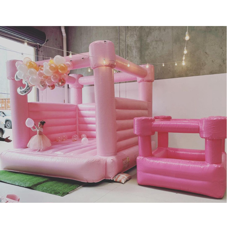 Commercial adults kids inflatable white bounce house  wedding bouncy castle bouncer jumping castle inflatable  for sale