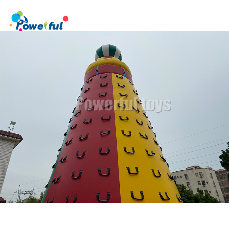 Mobile commercial  Party rental inflatable volcano rock climbing wall for sale