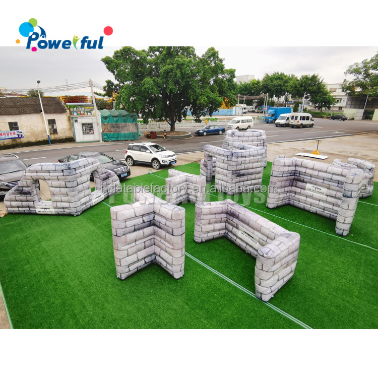 Hot sale sport game air bunker outdoor inflatable paintball bunkers