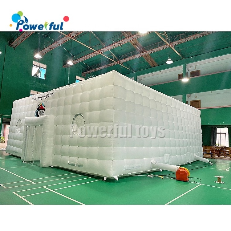 Portable LED disco lighting mobile night club tent Inflatable Cube Party Tent inflatable nightclub