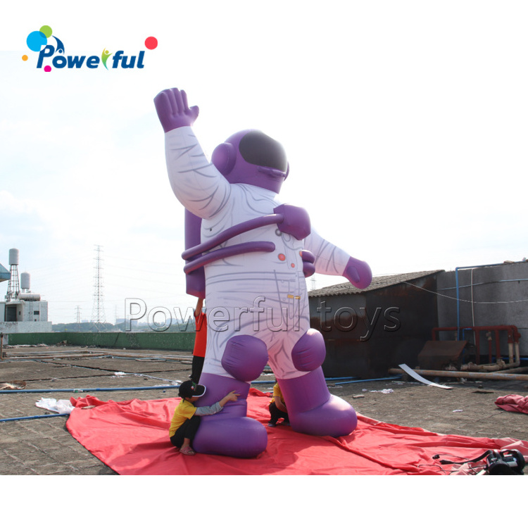 giant inflatable LED decoration earth planet astronaut advertising balloon