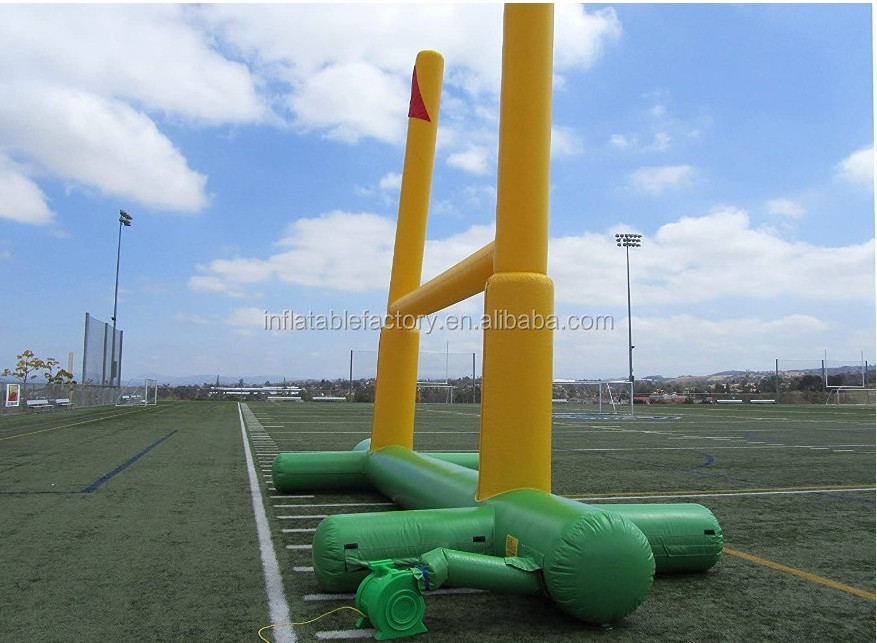 Portable outdoor inflatable rugby goal post for  badminton court field sport games