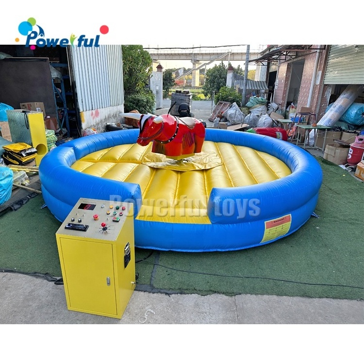 Carnival fun electric bull riding machine inflatable rodeo bull mechanical bull for sale