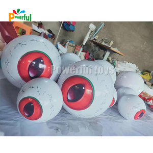 Air Shipping 1m/1.5m/2m Inflatable Eyeball / Giant Eyeball Halloween Decoration Inflatable Balloon for Sale