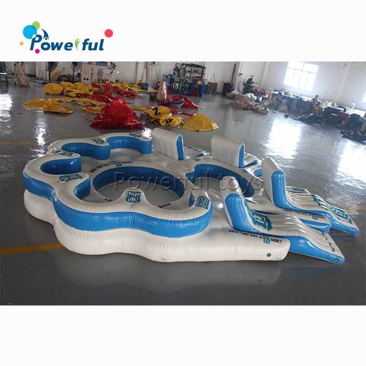 Water Sport Inflatable Towable Ski Sofa / Inflatable Floating Crazy UFO Boats / Inflatable Towable Tube Sofa for 6 person