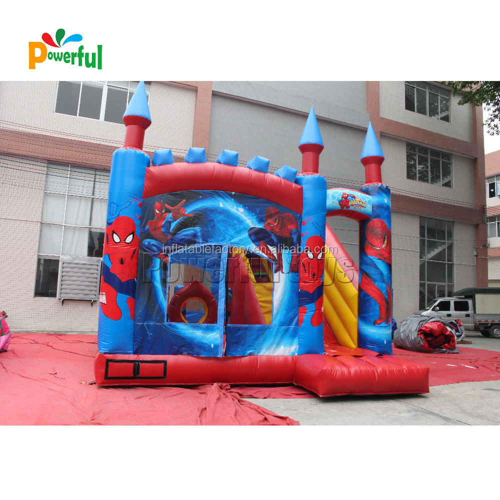 Commercial spider Man Bounce House Inflatable Kids Jumping Castle Playhouse Commercial Spiderman Jump bouncy house