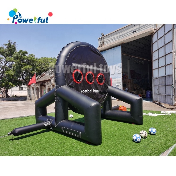 Inflatable Soccer Darts Board Giant Dartboard Football Golf Foot Darts 6pcs Ball Sports Game 10ft/3m