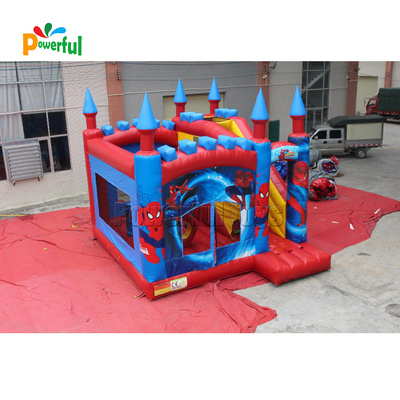 Commercial spider Man Bounce House Inflatable Kids Jumping Castle Playhouse Commercial Spiderman Jump bouncy house