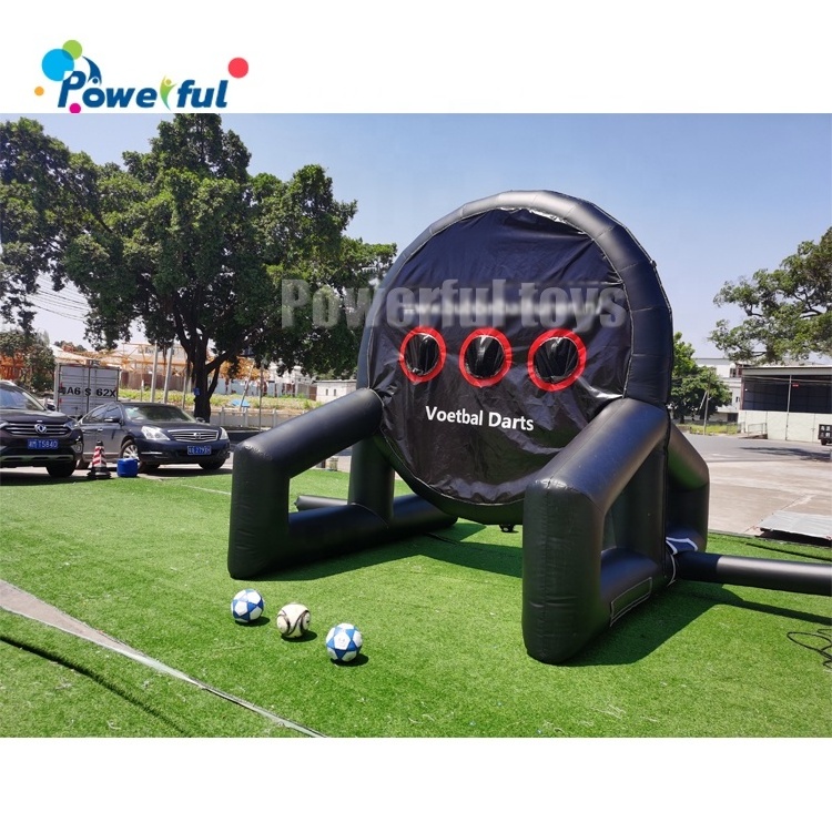 Inflatable Soccer Darts Board Giant Dartboard Football Golf Foot Darts 6pcs Ball Sports Game 10ft/3m