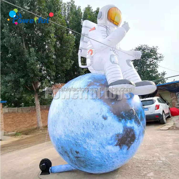 Led light inflatable planet giant inflatable solar system planet balloon ball for advertising decoration