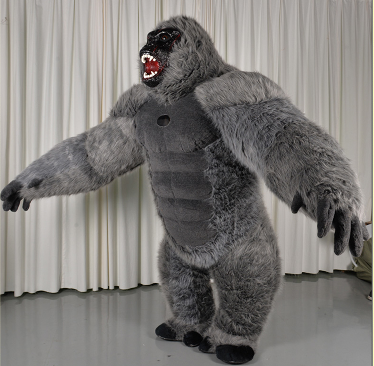 Advertising inflatable Kingkong mascot Gorilla costume Animal PVC Collector Toys Educational Model