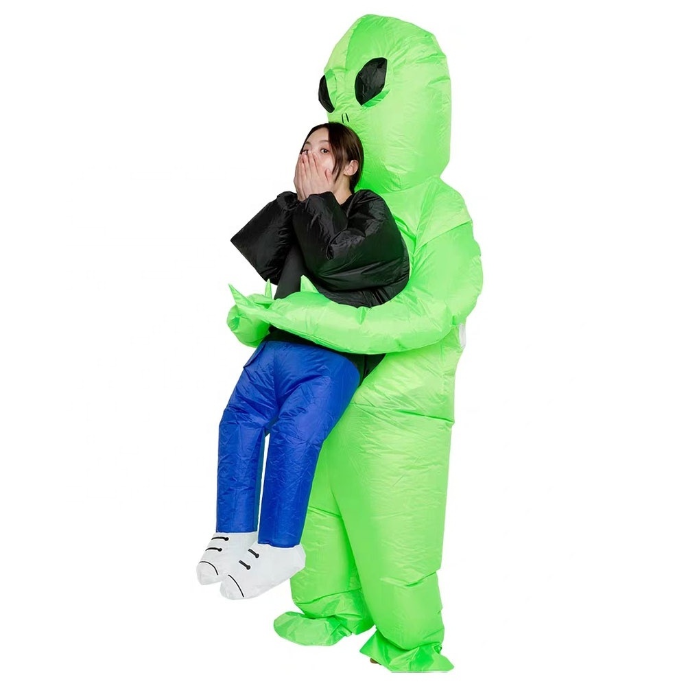 Giant  Inflatable halloween alien Costume green alien dress for party