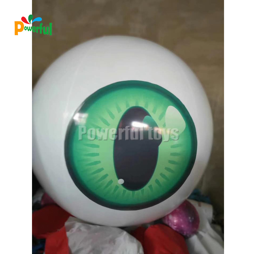 Air Shipping 1m/1.5m/2m Inflatable Eyeball / Giant Eyeball Halloween Decoration Inflatable Balloon for Sale