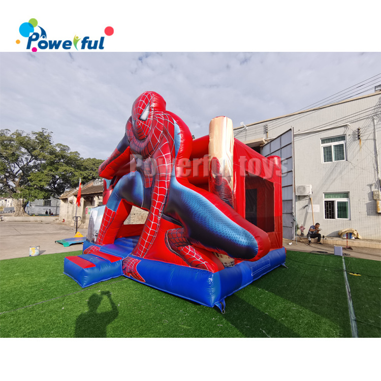 Spider Man costume Bounce House Inflatable Kids Jumping Castle Playhouse Commercial Spiderman Jump