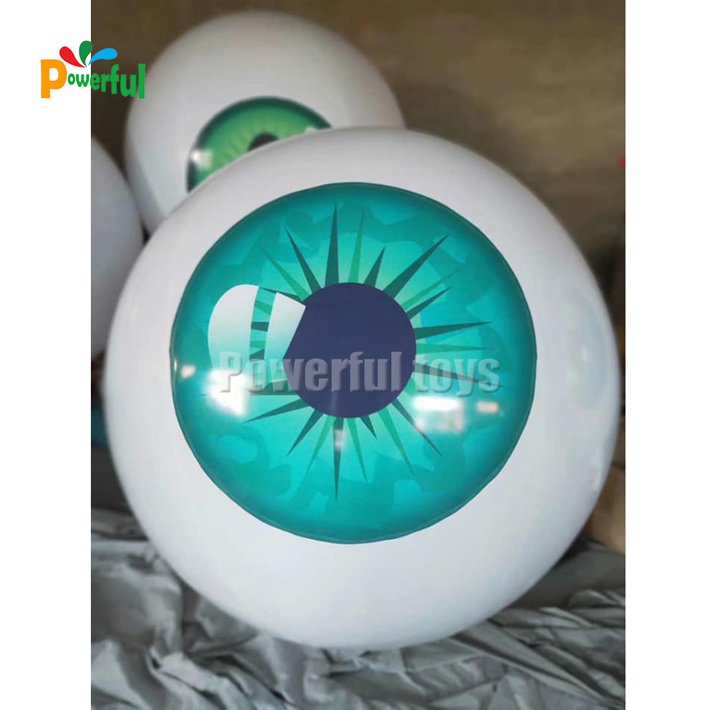 Air Shipping 1m/1.5m/2m Inflatable Eyeball / Giant Eyeball Halloween Decoration Inflatable Balloon for Sale