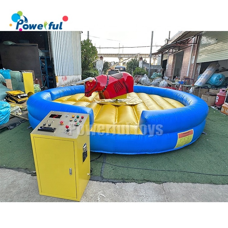 Carnival fun electric bull riding machine inflatable rodeo bull mechanical bull for sale