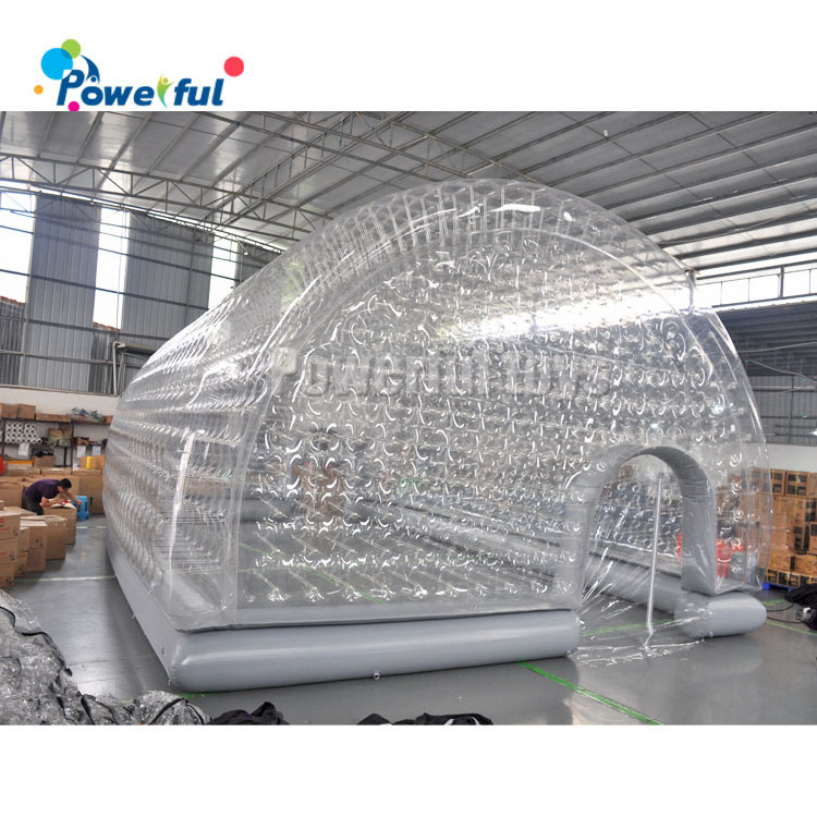 Giant Transparent Inflatable Swimming Pool Tent / PVC Tarpaulin Dome Clear For Aquatics