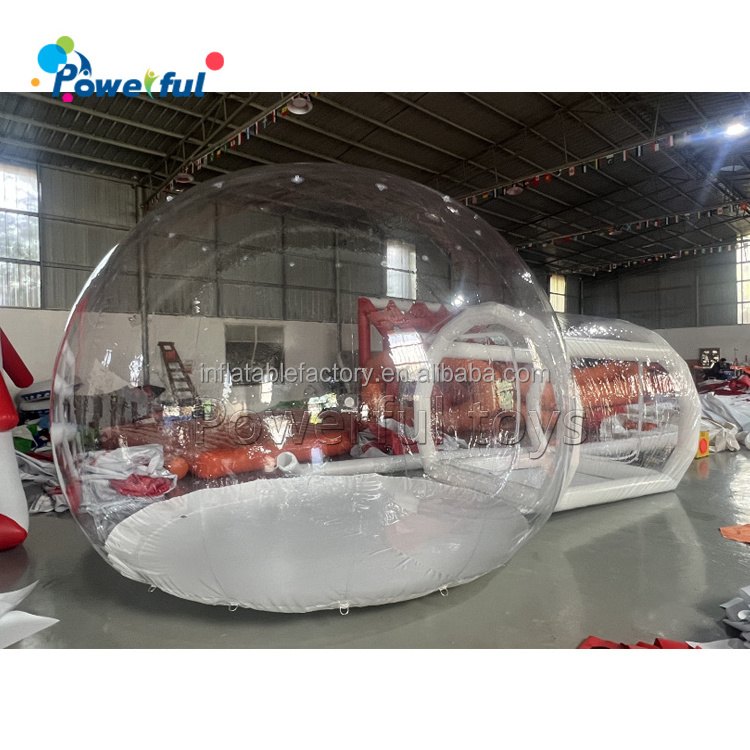 Outdoor Tunnel Clear Bubble Camping Tent Inflatable Bubble Tent House For Rental