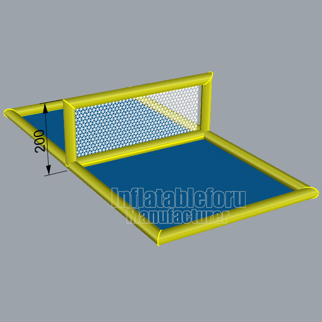 Outdoor commercial inflatable volleyball court pool for rental / inflatable volleyball court rental