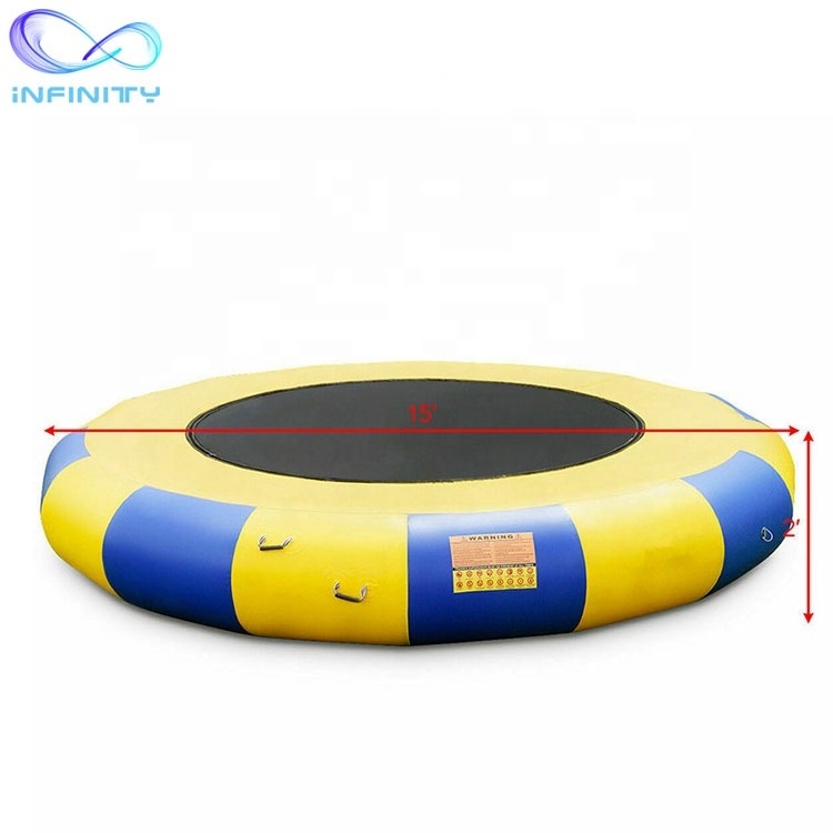 Commercial Inflatable water trampoline inflatable toy inflatable floating water jumping Bed water games sports for adult