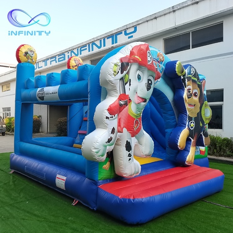 New design inflatables castle bouncy jumping bouncer cartoon kids inflatable combo bouncer with slide