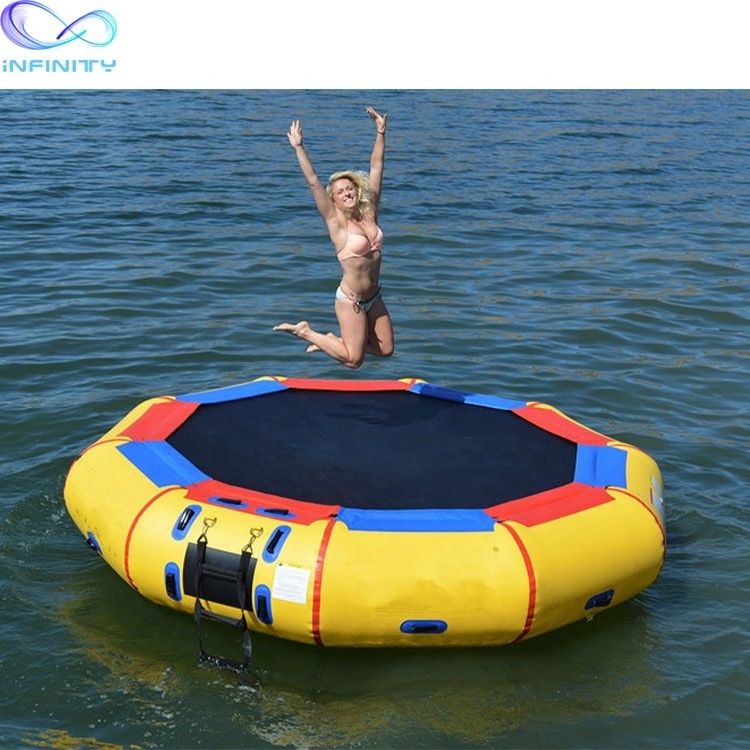 Commercial Inflatable water trampoline inflatable toy inflatable floating water jumping Bed water games sports for adult